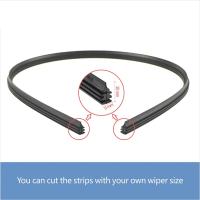 Banner - Gomas de Limpiaparabrisas universal (2 uds) 60 cm x 6 mm negro