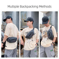 Bolsa De Pecho Multibolsillos Para Hombres Y Mujeres Mochila De Cintura Sin Manos Para Ejercicio Viaje Correr Material CANVAS Y Nylon Estilo Casual - details 12