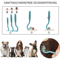 Kit De 3 Piezas Para Eliminar Pulgas Y Carrascos En Mascotas Herramienta De Retiro De Pulgas Para Perros Y Gatos Comb De Peluquería Para Animales - details 2