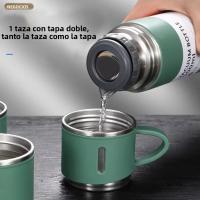 Botella Termo De Acero Inoxidable 500ML Con Isolación Térmica Para Oficina Y Negocios Set De Regalo Para Parejas Botella De Agua Caliente Para Uso Exterior - details 14