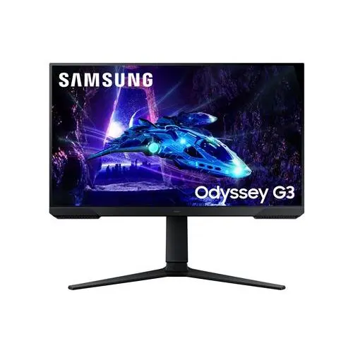 Monitor Gaming Samsung Odyssey G3 S24DG304EU/ 24"/ Full HD/ 1ms/ 180Hz/ VA/ Regulable en altura/ Negro - 1