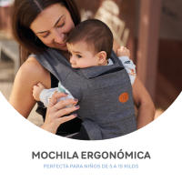 MS Kowari - Portabebés elastico, fácil de usar y colocar.Portabebé Ergonómico ajustable, mochila multiusos apropiada hasta 15 kg. Fuerza distribuída entre hombros y espalda - details 0