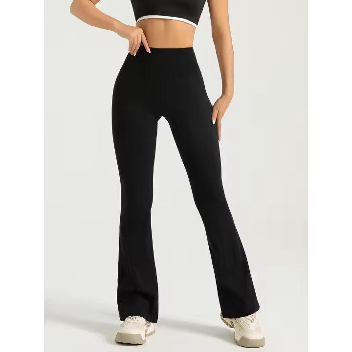 Women's High Waisted Bootcut Yoga Pants - Flared Leggings for Workout and Casual Wear - Comfortable and Stylish Activewear - 1