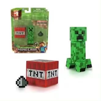 Figura Minecraft Creeper con Accesorios de Plástico de 7 Cm para Coleccionistas - 1