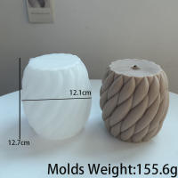 Molde De Velas De Silicona 3D Rotativo Con Gotas De Lluvia Para Artesanía Y Candles Aromáticos Molde De Hueso De Plata Para Resina Y Jabón - details 0