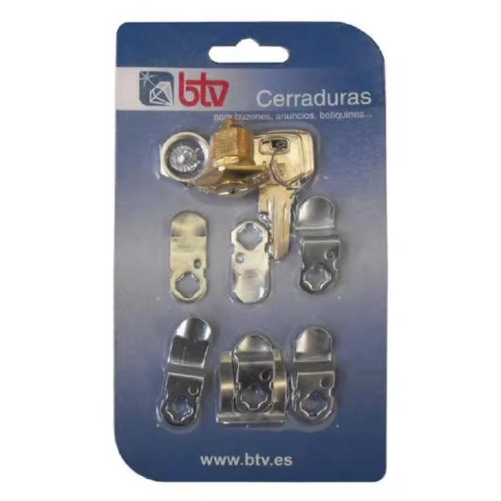 Btv kit cerradura buzon universal n.2 oro        ref 60004 - 1