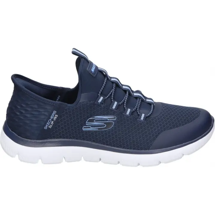 SKECHERS | Deportivas Skechers Slip-ins Summits para Mujer – Zapatilla en Color Azul Marino – Sneakers Sin Cierre – Slip Ins – Fácil de Poner y Quitar Sin Manos – Memory Foam – Modelo 303919L-NVY - 1