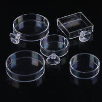 Alimentador De Acuario Transparente De Acrílico Alimentos Para Peces Y Camarones Juego De Tazas Redondas Y Cuadradas Accesorios De Alimentación - details 2
