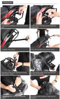 Bolsa De Asiento Para Motocicleta Rhinowalk Impermeable 45L PVC Equipaje Seco Para Viajes Exterior Bolsa De Hombro Pannier - details 1