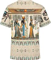 Camiseta Unisex De Estampado 3D BJU Ancient Egypt Estilo Casual Manga Corta Transpirable Para Viajes Y Uso Diario - details 12