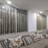 Cortina De Puerta Con Borlas Brillantes Divisor De Ventana Para Decoración De Sala De Estar Y Fiestas Material De Poliéster Clásico Estilo - details 9