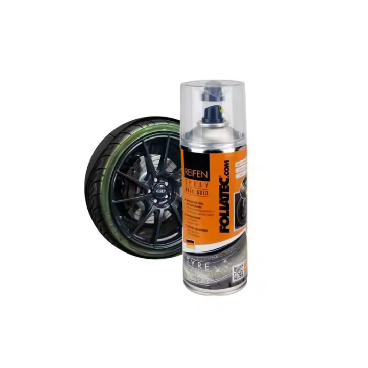 Pintura en spray Foliatec Dorado Ruedas 400 ml - 1