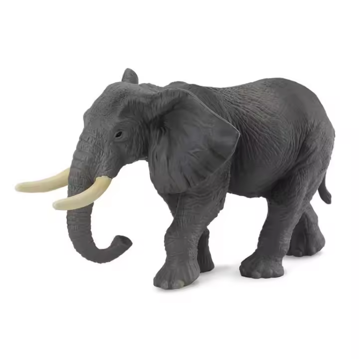 Elefante Africano -Xl. Figura de juguete a escala. 9.5x10x16.5 cm. regalos para niños y niñas. +3 años (Collecta. 90188025) - 1