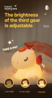 Lámpara De Noche Dinosaurio Unicornio Recargable LED Silicone Para Niños Luces De Ambiente Para Dormitorio Y Cocooning Regalo Para Bebés - details 14