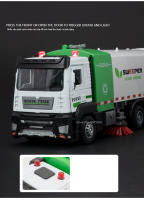 Coche De Recolección De Basura De Aleación De Metal 1/32 Con Sonido Y Luz Vehículo De Simulación Alta Para Colección Regalo Para Niños - details 3