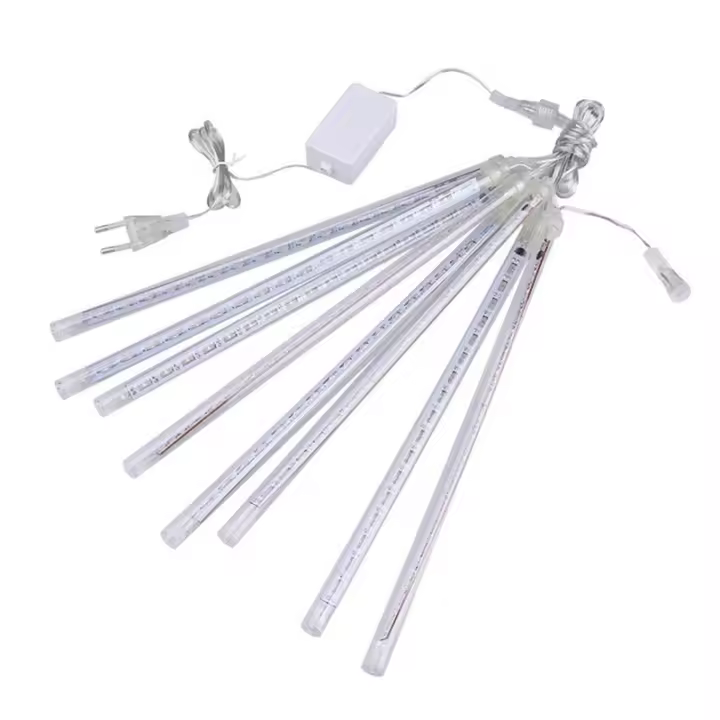 Luces De Lluvia De Meteoros LED Para Decoración De Navidad Y Año Nuevo 30/50cm 8 Tubos Guirnalda Para Árbol De Navidad Y Calle - 1