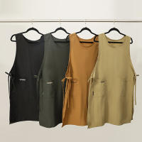 Chaleco Largo Antipolvo Impermeable Para Cocina Con Bolsillos Para Mujer Pintura Cocina Trabajo Apron De Belleza De Uñas Salon De Belleza - details 9
