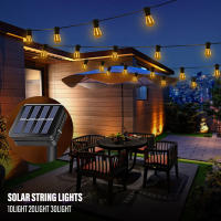 Luces De Cadena Solar LED IP44 Impermeables Para Decoración De Navidad Al Aire Libre Luz De Bulbo Para Patio Gazebo Porche Camping - details 7