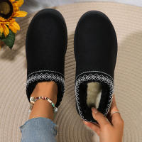 Nuevos Zapatos De Lana Para Mujer 2024 Botas De Nieve De Plataforma Calientes Botillas Antideslizantes Para Exteriores Zapatos Con Lantejuela De Nubuck Suela De TPU Adecuados Para Invierno - details 6