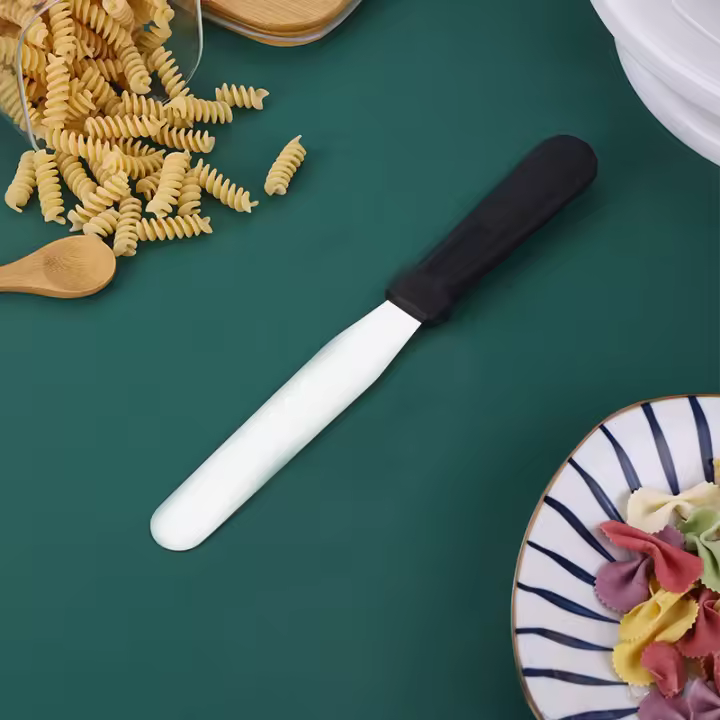 Cuchara De Crema De Acero Inoxidable 27cm Herramienta De Decoración De Pasteles Espátula Para Amasar Y Mezclar Accesorios De Cocina - 1