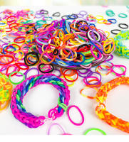 Kit De Hacer Pulseras Arcoíris Con Cinta De Goma Estilo Europeo Oeste Para Tejido De Manualidades DIY Juguetes Para Niños - details 2