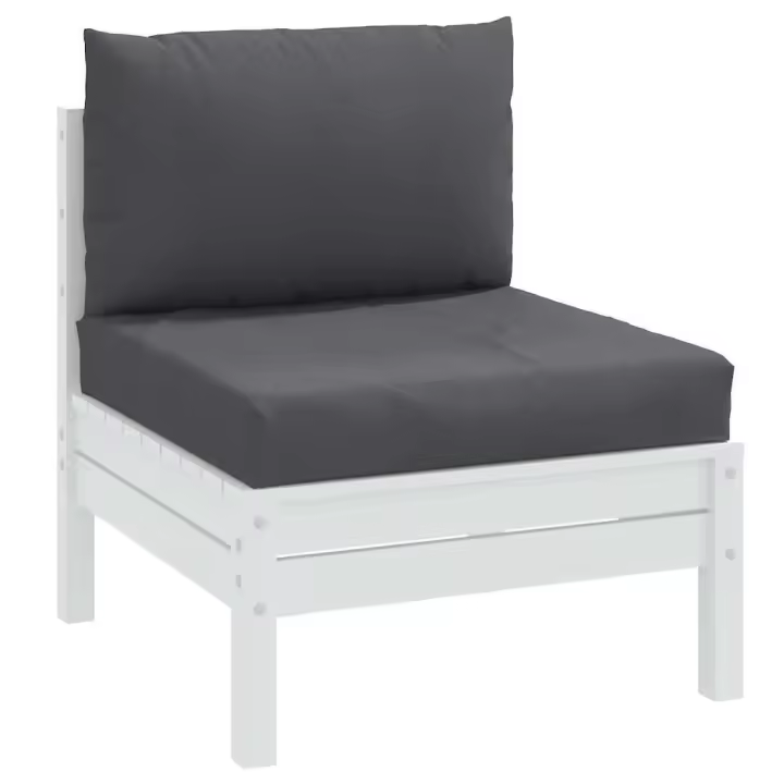 vidaXL Cojines para sofá de palets 2 uds tela melange en color Gris claro/Beige/Rojo vino tinto y más | acolchados duraderos para sofás de jardín terraza exterior - 1