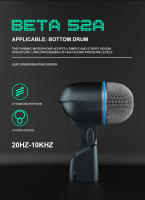 Micrófono De Batería BETA 52A Instrumento Dinámico Para Bajo Y Batería Cuerpo De Metal Uso Profesional En Estudio Y Escenario - details 2