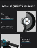 Makita 18V DGA404 Mezcladora De Ángulo Eléctrica Recargable De Potencia Alta Con Motor Brushless 125/100mm Para Corte Y Pulido - details 10