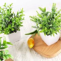 1Pcs Plantas Artificiales Verdes En Maceta Para Decoración Interior De Habitaciones Dormitorios Y Salones Decoración De Mesas Y Jardines Decoración De Boda Y Exterior - details 14