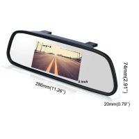 Bileeko Pantalla LCD Color TFT 5 Pulgadas Espejo Retrovisor Para Coche Con Cámara De Visión Trasera Para Parkings - details 2
