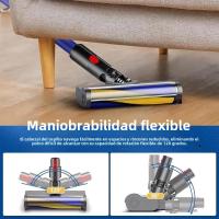 Cabeza De Cepillo Rodante Suave Para Aspiradoras Dyson V7 V8 V10 V11 V15 Sin Cable Accesorios Para Piso De Madera Dureza Con Detector De Polvo - details 1
