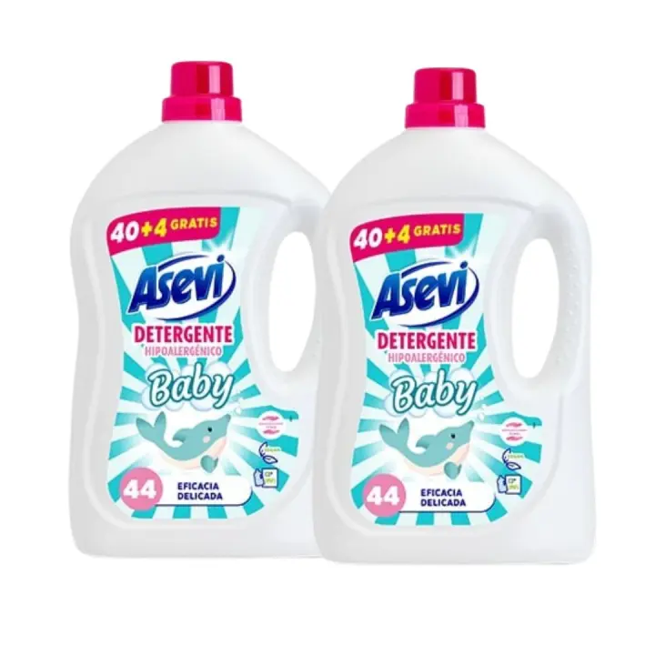 Pack 2- Detergente Asevi Baby - 40+4 Gratis - 1