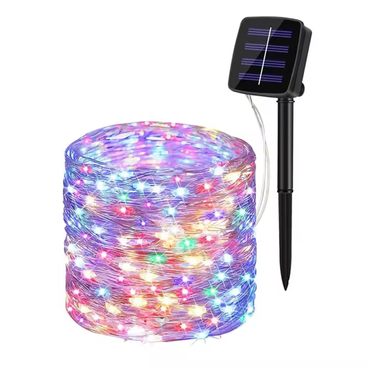 Lámpara Solar LED Exterior Guirnalda Impermeable De Luces De Hadas Para Decoración De Navidad Fiesta Boda Año Nuevo En Jardín - 1