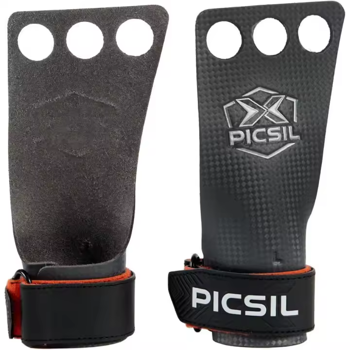 PICSIL RX Calleras 3H para Cross Training, Carbon Grips, para Gimnasio, Box, Halterofilia, Gimnasia, Previenen Ampollas y Desgarros, Mayor Resistencia y Protección, Unisex - 1