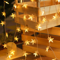 Luces De Navidad En Forma De Estrella LED USB/Batería Para Fiesta Boda Adorno De Árbol De Navidad Exterior Decoración De Garland - details 9