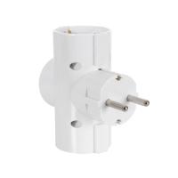 UD - Pack 2 Ladrones Enchufes Múltiples con 3 Clavijas Schuko – Adaptador de Pared para Oficina, Hogar y Cocina - details 2