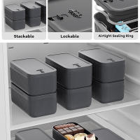 Caja De Seguridad Con Cerradura Para Oficina Escuela Hogar Caja De Almacenamiento Plástica De 2L Para Artículos Personales Medicamentos Alimentos Y Documentos - details 2