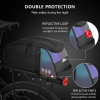 Bolsa De Sillín Reflectante Para Bicicleta De Montaña Impermeable Bolsa De Maletero Trasero Para Bicicleta Accesorios De Ciclismo - details 10