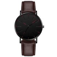 Reloj De Lujo Para Hombres Y Mujeres Reloj De Cuarzo Con Dial De Acero Inoxidable Diseño Casual Nuevo 2024 Correa De Cuero - details 2