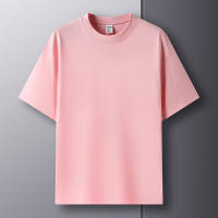 Camiseta De Algodón Puro 100% Para Hombre Manga Corta Verano Moda Casual Color Sólido Cuello Redondo Top Amplio Para Pareja - details 18