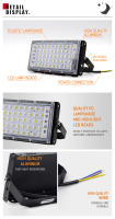 Lámpara De Pared Exterior LED IP65 Impermeable 50W 100W 200W 220V Luz De Inundación Reflector De Calle Iluminación Exterior Moderna - details 15