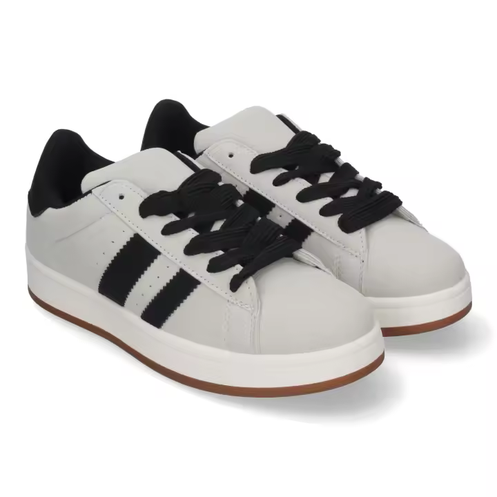 PuntoSalao Zapatillas planas cómodas estilo casual para mujer color gris YY-10F - 1