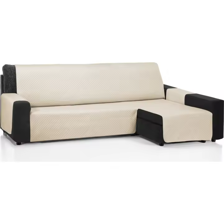 ECOMMERC3  Funda para Sofá Chaise Long 200 cm, 240cm y 280cm Validó para Chaise Long Brazo Derecho y Izquierdo - Funda Sofá Chaise Long Ajustable - 1