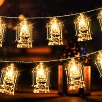 Lámpara De LED Para Ramadan 1pc Transparente Con Botella De Aceite Decoración De Fiesta De Eid Al-Fitr En Exteriores Y Hogar Luz De Cadena Para Celebraciones Islámicas - details 8