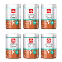 Pack 6 x Illy Café en Granos Brasil 250 gr 100% arábico - details 0
