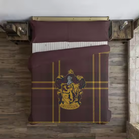 BL BELUM  Funda nórdica Harry Potter, Funda nórdica con botones 100% algodón modelo Classic Gryffindor - Funda Nórdica Extrasuave - Funda Nórdica 100% Made in Spain - 1