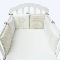 Protector de cama de bebé, almohadillas parachoques de cuna, parachoques de cama de seguridad para niños, alrededor de cuna de mezcla de algodón, anticolisión, anticaída, 6 piezas por juego - details 23