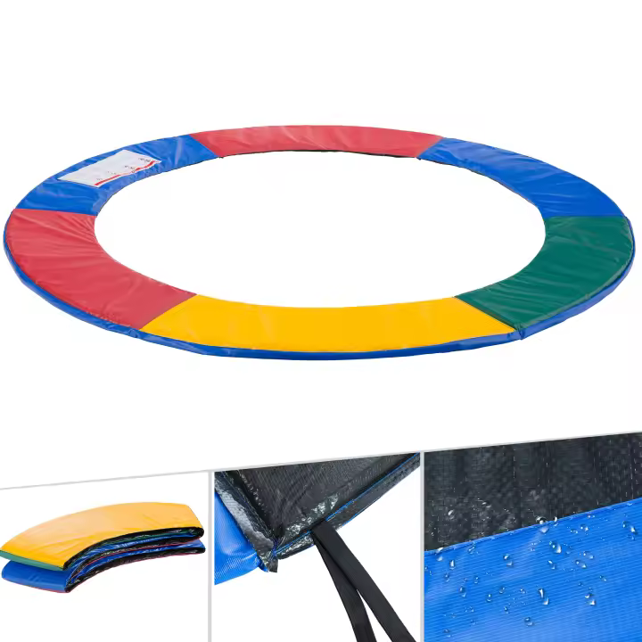 AREBOS Almohadillas de Seguridad Cojín Trampolín 183 cm Multicolor - 1