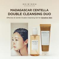 Pack SKIN1004 Madagascar Centella Double Cleansing Duo | Light Cleansing Oil 200 ml + Ampoule Foam 125 ml | Doble limpieza calmante que elimina maquillaje y limpia poros en profundidad - details 0