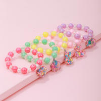 Pulseras De Corazón Colorido Con Lazo Ajustable Y Cuentas Para Niñas Set De 5 Piezas Regalo Ideal Para Cumpleaños Y Fiestas - details 1